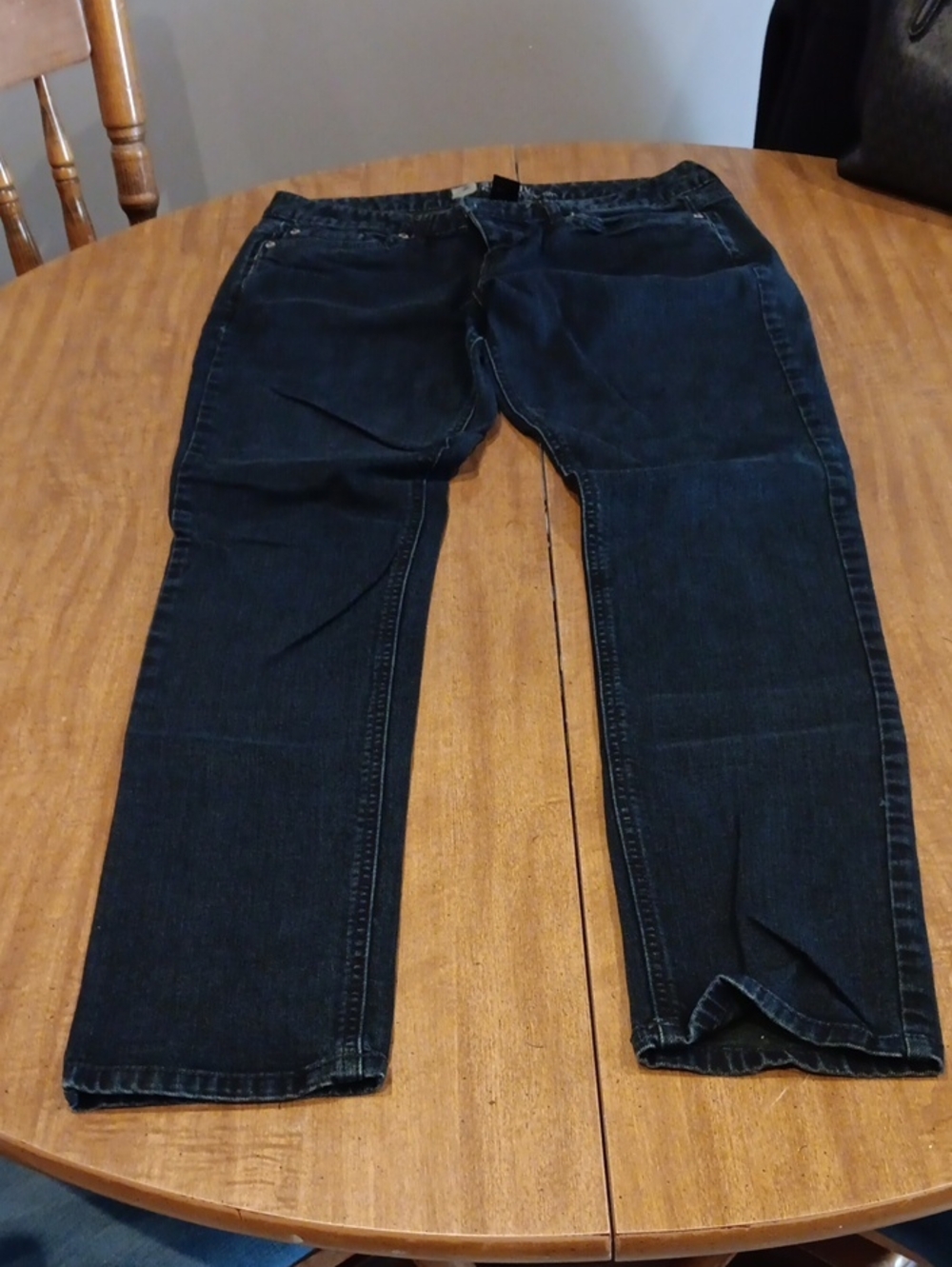 Mossimo Supply Co. Womens Dark Blue Straight Jeans
